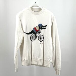 Lacoste Men's x Netflix Organic Cotton Fleece Print Sweatshirt FR Size 4